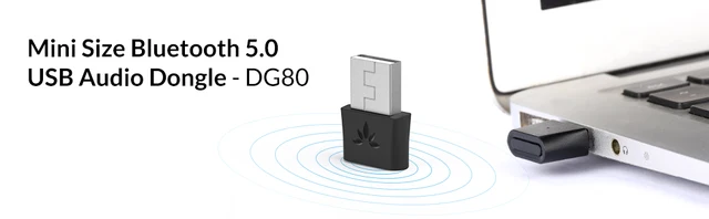 Avantree DG80 Clé Audio USB Bluetooth 5.0 pour PC PS4 PS5 Windows Mac, sans  Installation de Pilote, Dongle Adaptateur aptX Faible Latence pour Musique  et Appels, pour Casques et Enceintes Uniquement 