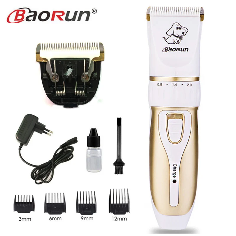 add 1pc blade Профессиональная перезаряжаемая машинка для стрижки домашних животных, кошек, собак, электрическая машинка для стрижки собак, набор для стрижки домашних животных - Цвет: add 1pc blade