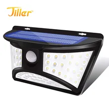 Amazon стиль Солнечный настенный светильник 68LED Открытый водонепроницаемый человек реагирующая на движение садовый светильник