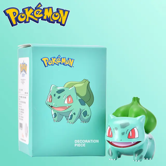 Pokemon Pikachu Charmander Psyduck Squirtle Jigglypuff Bulbasaur Bulbasaur Anime Figures Toys Model Kawaii 6 Type For Kids Gifts Bulbasaur