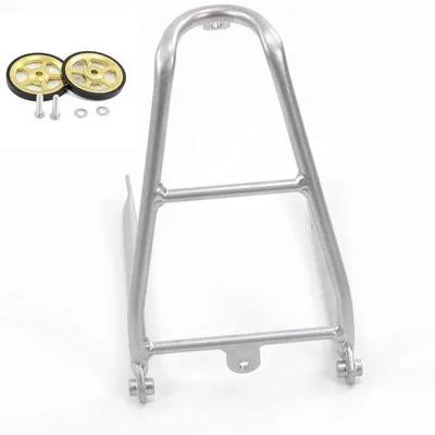 Silver gold wheel SILVEROCK алюминиевый Q Тип стойки легкие колеса для Brompton 3Sixty складной велосипед легкое колесо 2,0 Мини Q стойка складной велосипед - Цвет: Silver gold wheel
