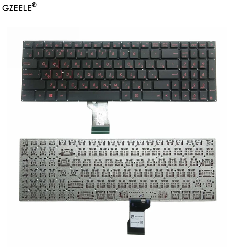 GZEELE Black RU Layout Keyboard for Asus G501J G501JW G501V G501VW Q501 Q501L Q501LA N541 N541L N5