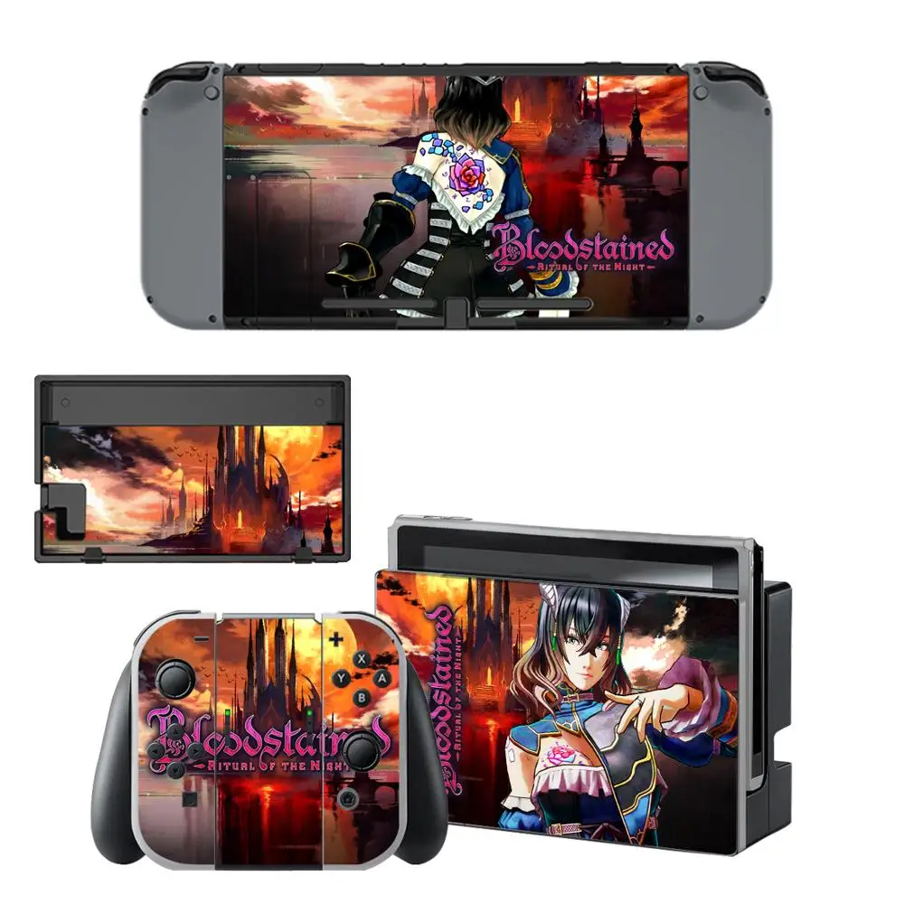 YSNS2179 Окровавленный обряд ночной кожи Наклейка для nintendo переключатель консоль и контроллер для NS протектор кожи стикер - Цвет: YSNS2179