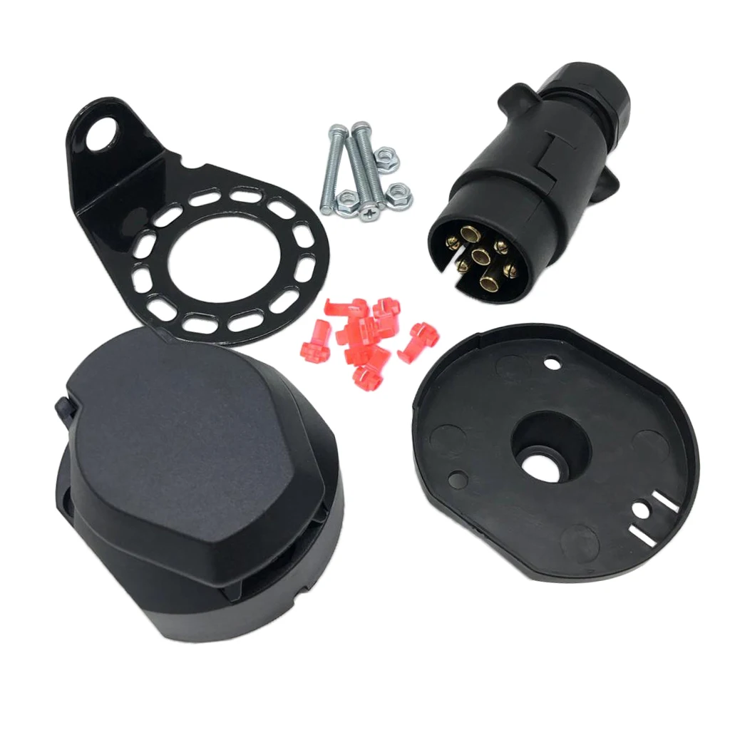 

Replacement Trailer Caravan Truck Towing 12N 7 Pin Electrics Plug Socket Kit