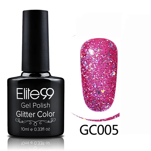 GC005 Elite99 гибридные Лаки гель лак для ногтей набор Гель-лак с блестками Живопись ногтей искусство поли УФ гель лак Топ базовый праймер для маникюра - Color: GC005