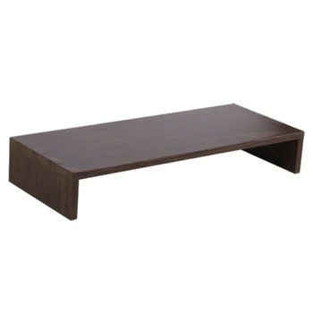 

Multi-Function Wooden Desktop Monitor Stand Computer Screen Riser Wood Shelf Plinth Strong Laptop Stand Desk Holder Notebook TV