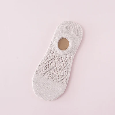 5Pair 5 пара/лот, женские носки, хлопковые нескользящие носки-башмачки, женские весенне-осенние модные повседневные Дышащие Короткие носки-башмачки для девочек - Цвет: 5Pair