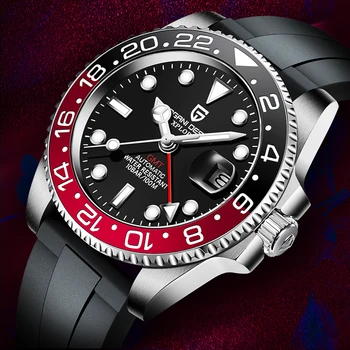 

PAGANI DESIGN New Men's Automatic Luxury Brand GMT Watch 100M Waterproof Sports Machinery Sapphire 40MM Watch Relogio Masculino