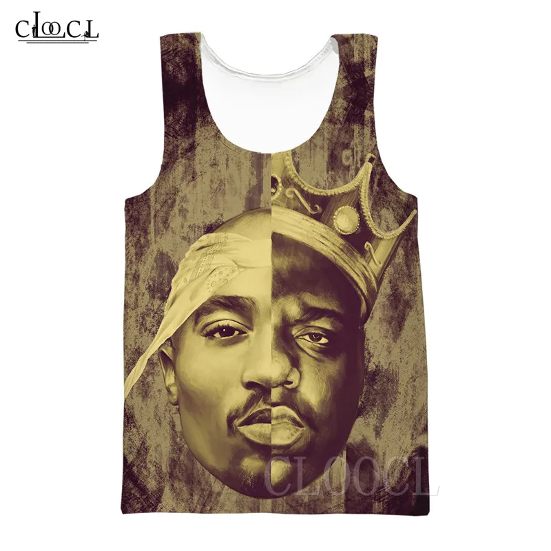 Рэппер 2pac Tupac/Biggie Smells модная мужская одежда с 3D принтом топы на бретелях для мужчин/женщин уличная повседневная спортивная одежда без рукавов жилет