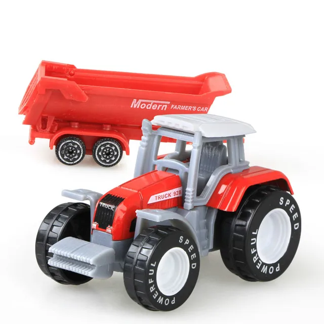 Classic Mini Alloy Engineering Car Toys for Children Tractor Farm Vehicle Model Boy Toys Oyuncak Gift Kids Toys Boys 4
