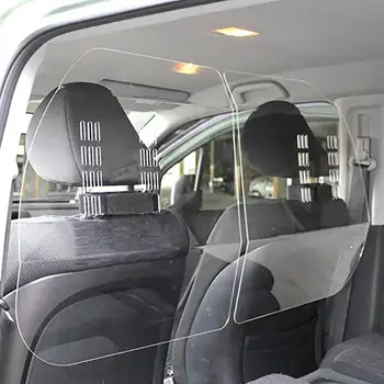

Car Taxi Isolation Partition Board Transparent Anti-Fog Full Surround Protective Cover Cab Front & Rear Row Splash Prevention