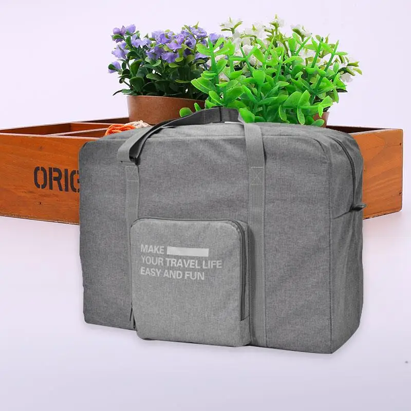 

Portable Travelling Bag Foldable Waterproof Travel Bags Handbag Luggage Man-Carried Canvas Large Capacity