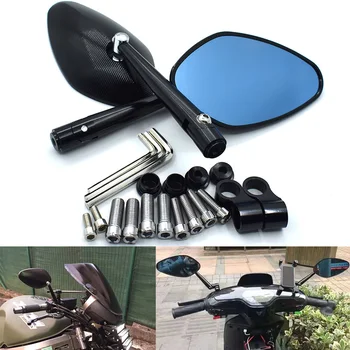 

universal motorcycle side mirror CNC Aluminium rearview mirror For KAWASAKI ZXR400 ZZR400 ZR-X400 GPZ750 ZR750 ZX1400 NINJA1000