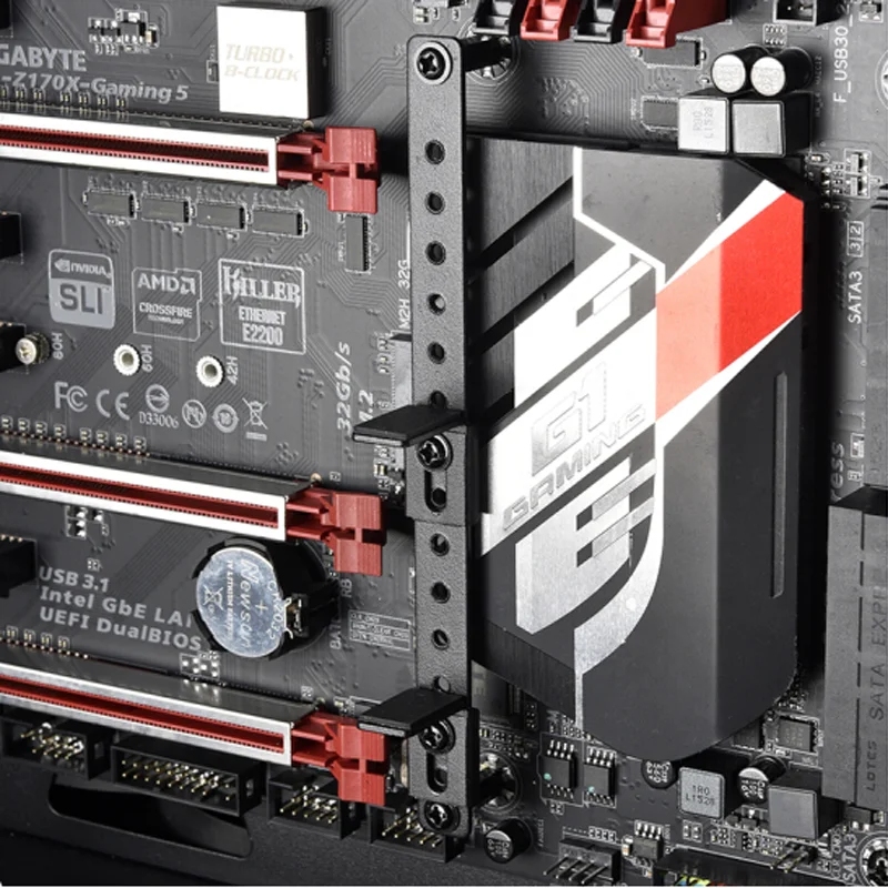 LIAN LI металлический кронштейн используется для одной и двойной видеокарты GPU держатель карты костюм E-ATX ATX материнская плата