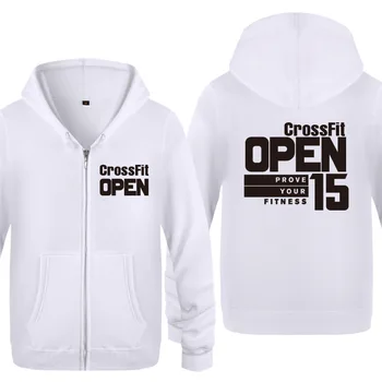 

Zipper Hoodies Men Crossfit Bodybuilding Mens Hoodie Fleece Long Sleeve Man's Jacket Coat Sweatshirt Fitness Tracksuit Big Size