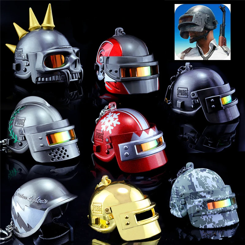 

Game PUBG Playerunknown's Battlegrounds Cosplay Accessories Armor Level 3 Helmet Keychain Alloy Props Pendant Kids Adult Toy New