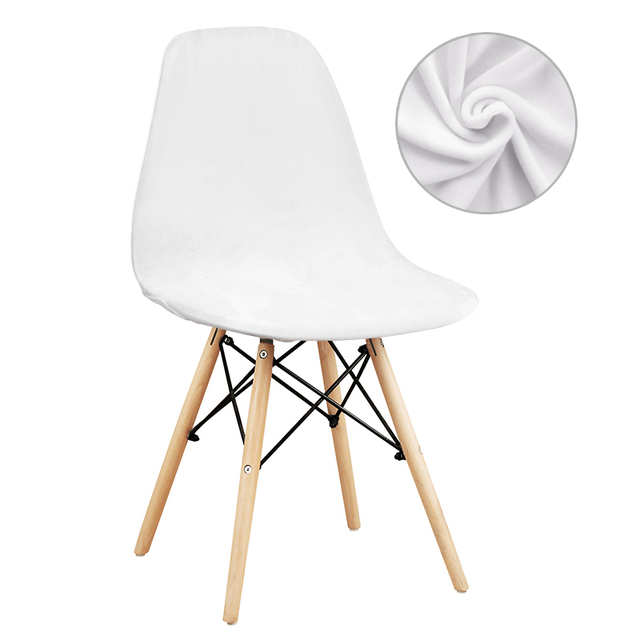 Pcs Velvet fabric Bar Chair Cover Washable Removable Seat Cover Armless Shell Chair Covers for Banquet Home Hotel