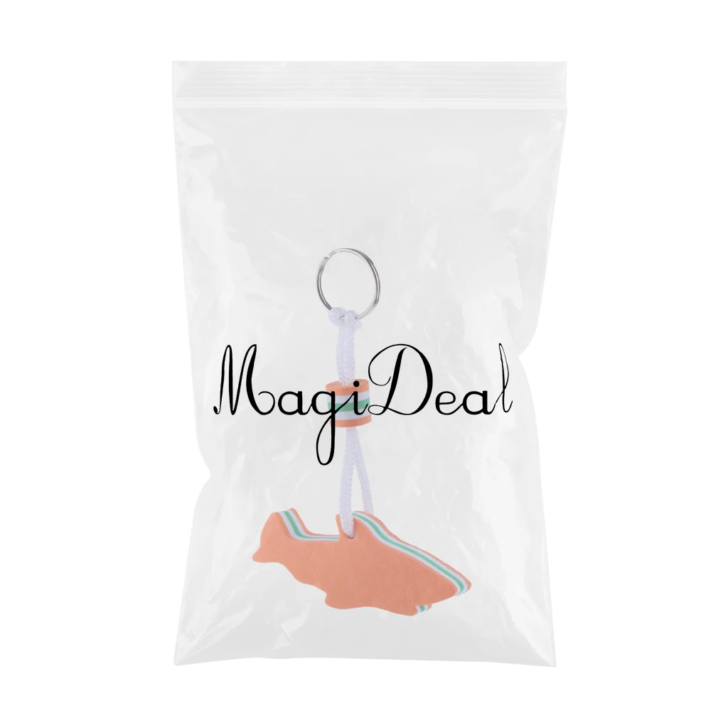 Lightweight EVA Dolphin Water Floating Keyring Backpack Key Chain Floating Boat Keyring Key Chain