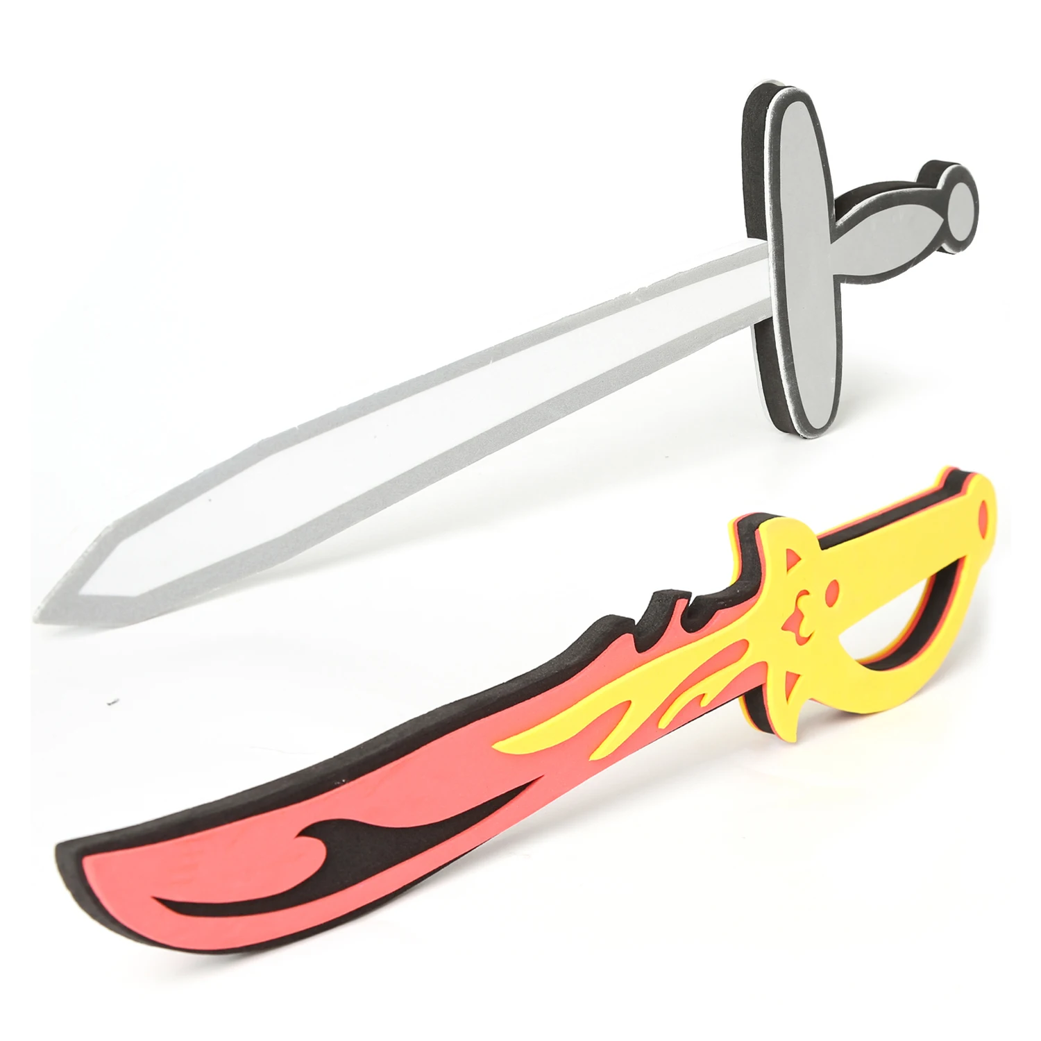 Espadas de Brinquedo Esportes ao ar Conjunto para Crianças Sortidas Espuma Espada Escudo Conjunto Simulação Cosplay Guerreiro Armas Livre Brinquedos 10 Pçs Eva 8 Brinquedos e hobbies