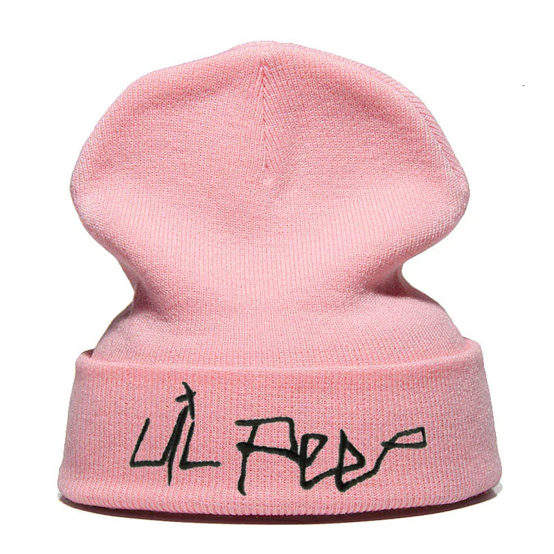 Lil Peep Beanie с вышивкой xxxtentacion Love lil. peep Мужская и женская вязаная шапка вязанные шапочки Skullies теплая зимняя унисекс Лыжная хип-хоп шапка