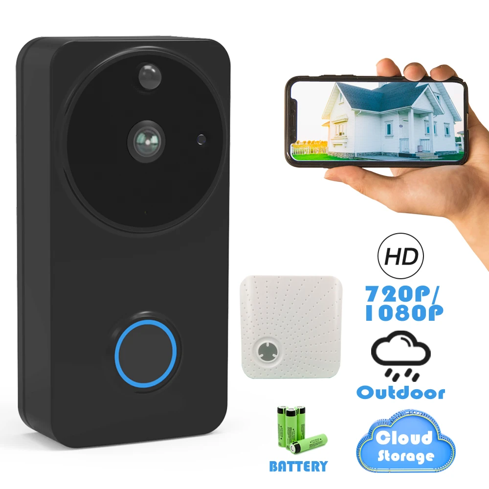 Идеодомофон IP video doorbell видеозвонок Домофон wifi домофоны для частного дома звонок дверной беспроводной камера для домофона