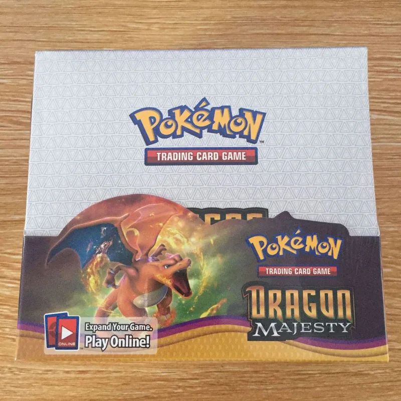 DRAGON MAJESTY 36 упаковок в коробке Pokemon TCG: Sun& Moon Sm11, подвесной светильник, герметичная коробка, набор коллекционных торговых карточек, детская игрушка в подарок - Цвет: DRAGON MAJESTY
