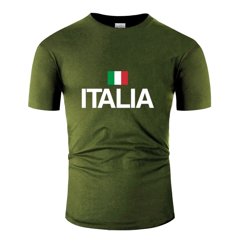Индивидуальная Удобная футболка с итальянским флагом и надписью "pride italy", Мужская футболка с надписью, Мужская футболка с юмором, евро
