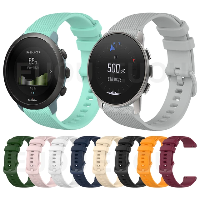 Correa de silicona para SUUNTO 9 PEAK, repuesto de correa de reloj SUUNTO 3  - AliExpress