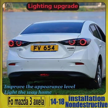 

Car Styling Case LED Rear Light For MAZDA 3 Axela Sedan LED Strip Tail Lamp Back Lights 2015 2016 2017 2018 Year