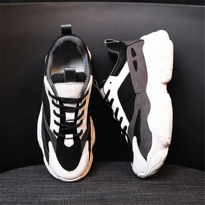 

Online Celebrity Dad Shoes Women's Autumn INS Fashion 2019 New Style Versatile Super Fire Punched Sheet Surface Thick Bottomed C