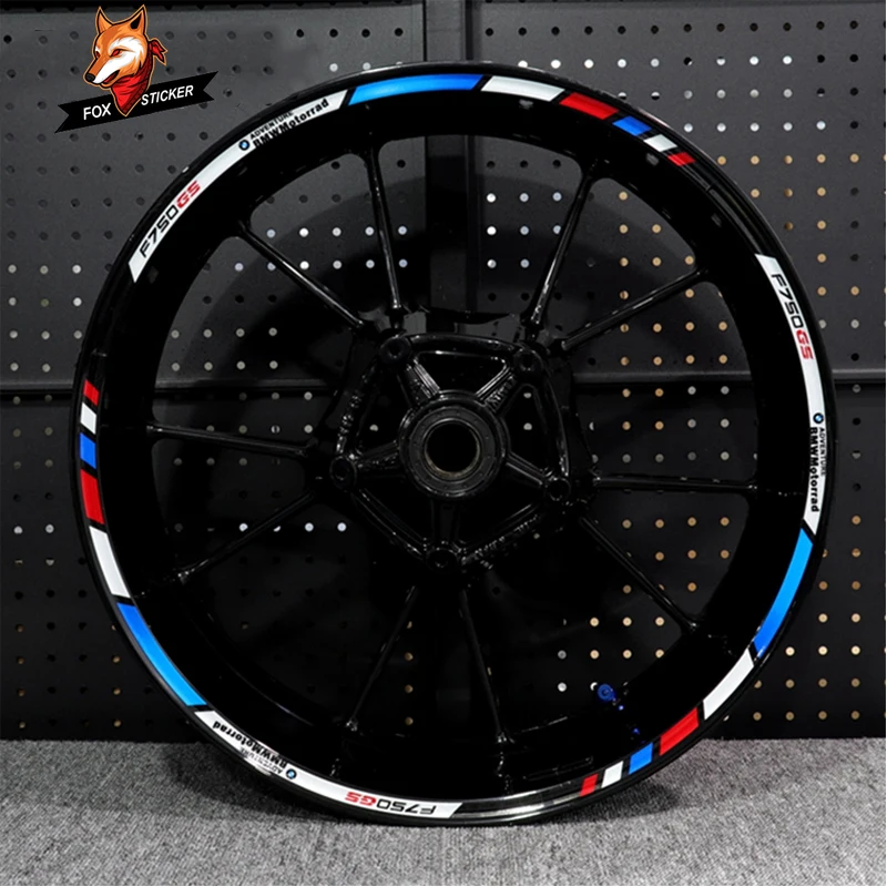 

Motorcycle Decals Applicable To BMW F750gs Waterproof Wheel Hub Sticker Rim Personality Front Wheel 17 Inch Rear Wheel 19 Inch