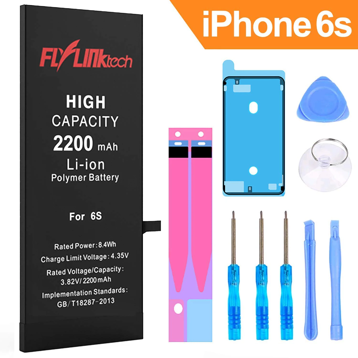 Flylinktech батареи мобильного телефона для iphone 6 6s plus Замена батареи большой емкости внутренний аккумулятор для iphone 6 plus