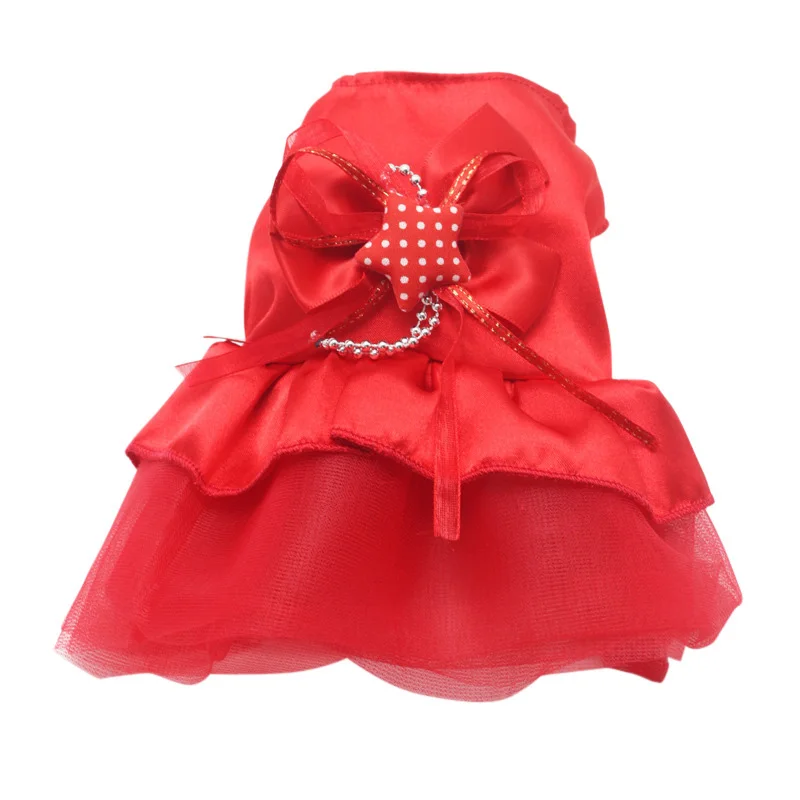 

Summer Pet Clothes Dog Dress Mini Lace Dress Skirt Dogs Princess Dresses Wedding Dresses Small Dog Clothing