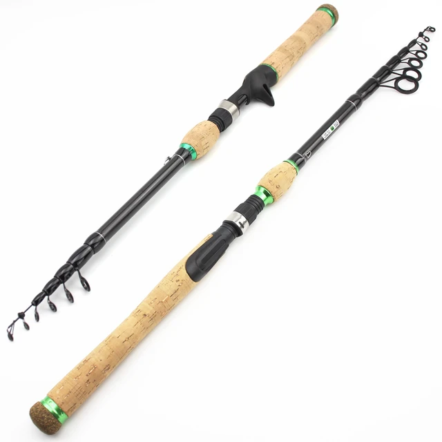 Super Hard Carbon Spinning Fishing Rod Telescopic - 1.8m 2.1m 2.4m 2.7m Lure  - Aliexpress