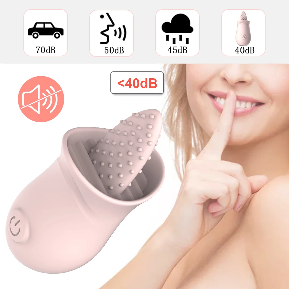 Soft Tongue Licking Vibrator G spot Clitoral Stimulator Mini Clit Rechargeable Nipple Female Masturbator Sex Toys for Women