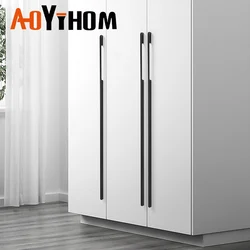 AOYIHOM Gold Cabinet Handle Classic Black Kitchen Furniture Pulls Living Room Cupboards Door And Hardware Drawer Wardrobe Knob