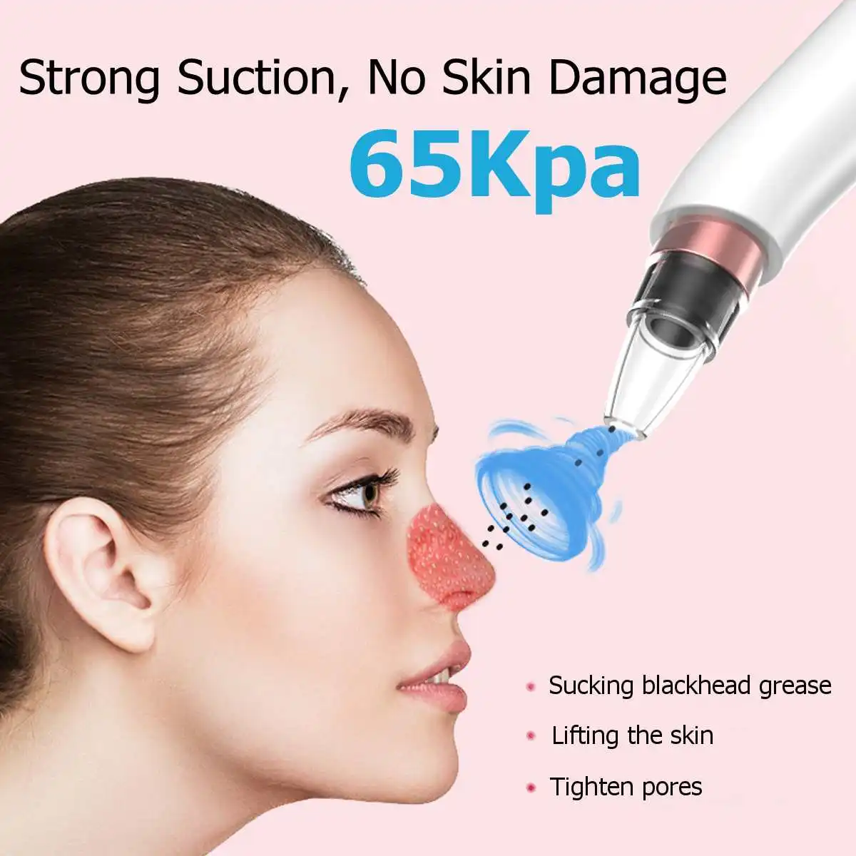 Blackhead Remover Vacuum Pore Cleaner Blackhead Vacuum Suction Acne Clean Exfoliating Cleansing Comedo Nose Face Skin Care Tools