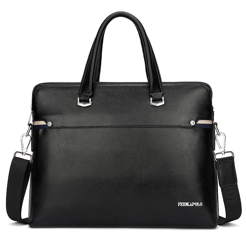 

MEN'S Handbag Genuine Leather Cross Briefcase Shoulder Men's Business Computer Bag