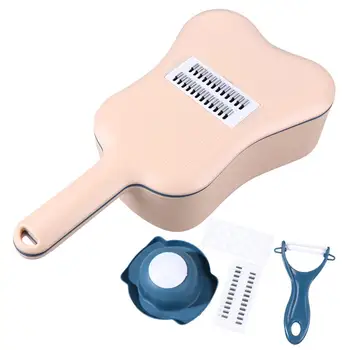 

Kitchen Multifunctional Drain Basket Grater Slicer Container Shredder Kitchen Gadget Ukulele Drain Shredded Vegetable Cutter