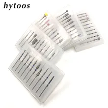 HYTOOS 10 шт. набор алмазных сверл для ногтей 3/3" фреза для маникюра роторные кутикулы сверла для ногтей сверлильный станок аксессуары инструмент