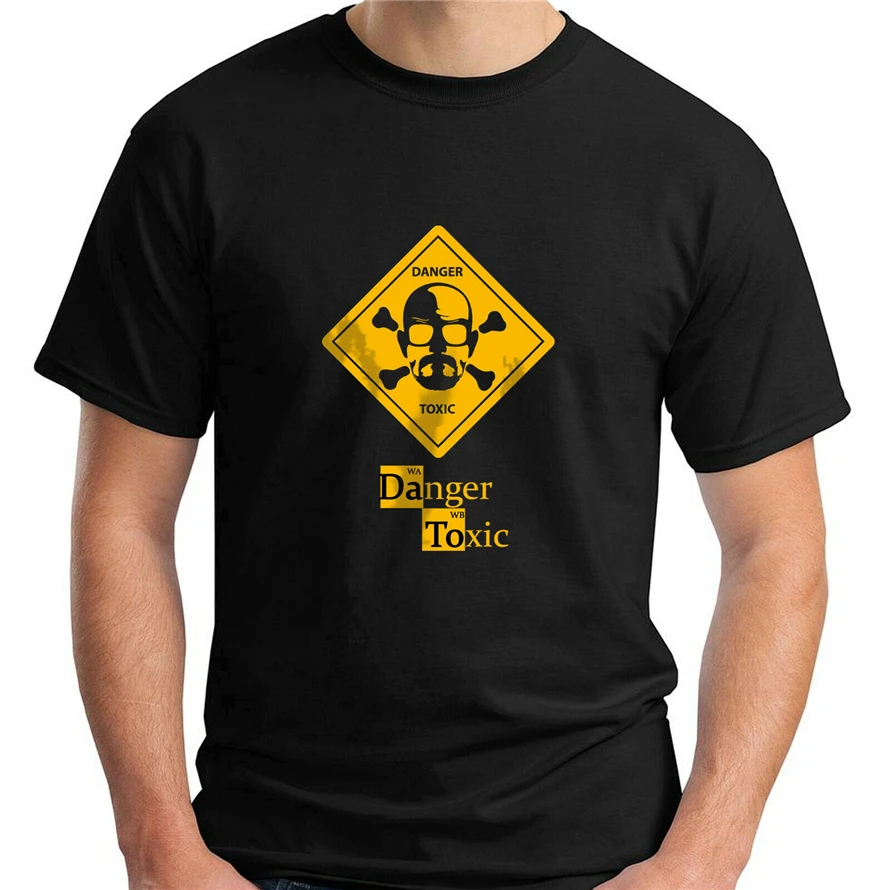 Walter White Danger Toxic по мотивам во все тяжкие черные футболки Размер Cool крутая