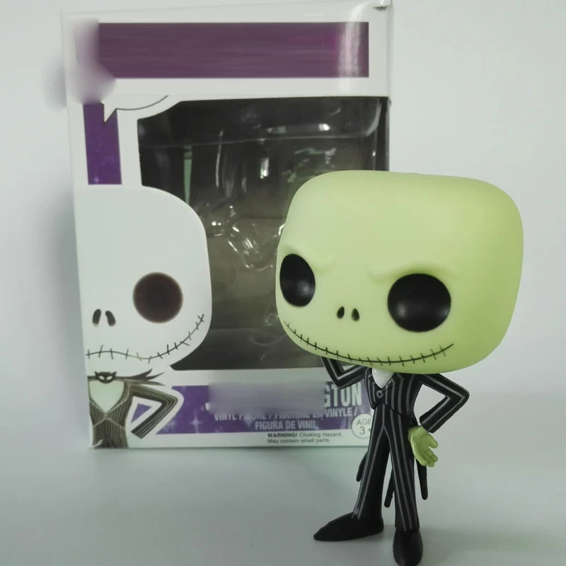 FUNKO POP Jack Skellington Кошмар перед Рождеством ноль Фигурки Коллекция модель игрушки брелок для Хэллоуина подарок