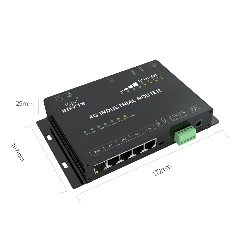 4G беспроводной маршрутизатор RS485 Универсальный 4G Wifi Проводная сеть ebyte E880-IR01 gsm ethernet 4g lte Промышленный маршрутизатор 4G антенна