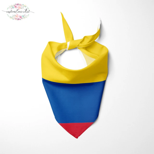 Bandana con bandera de Colombia para perro, pañuelo para gato, accesorio  para mascotas, nombre personalizado, bufanda _ - AliExpress Mobile