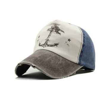 

men and women cap Spring and autumn Wild Washing pattern embroidery Simple with visor Baseball caps hat outdoor leisure
