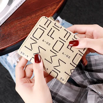 

Wholesale Wallet Women's Short Style Women's 2020 New Fashion Multi-Function Women's Simple Folding Mini Coin Purse Fashion