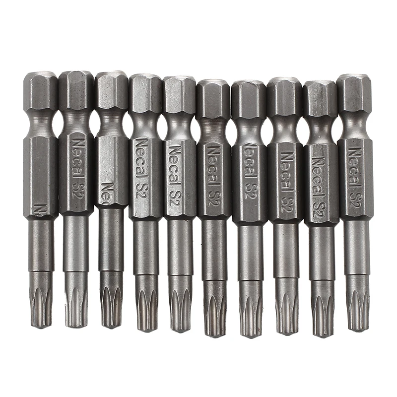 Аппаратная часть Магнитная 4x50 мм T25 Тип Torx отвертка бит 10 шт