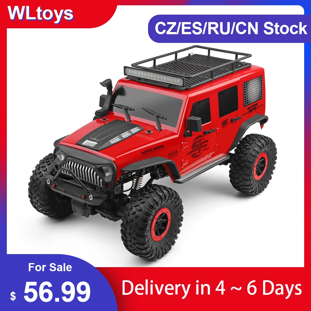 WLtoys 104311 автомобиль с дистанционным управлением 2 4G 1/10 4WD Jeep внедорожник матовым