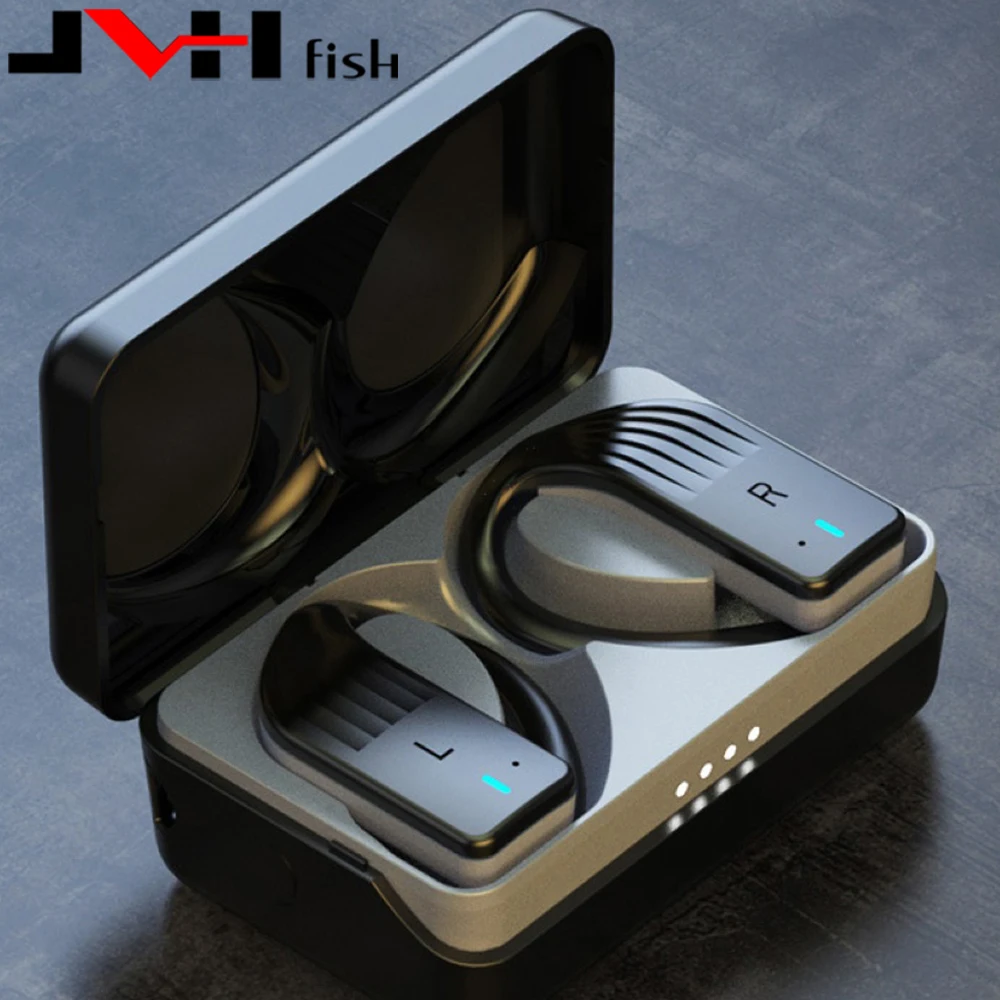 

jVH Sports Ergonomic TWS Mini Wireless Bluetooth 5.0 Earphone hearing Stereo Earbuds Touch Control Headphone Gaming Handsfree