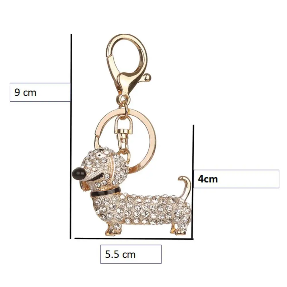 SHERCHPRY 1Pc dachshund keychain stylish keychain gift animal dog keyring  Xmas decor keychain bling dog keyring animal keychain gift dog keyring gift